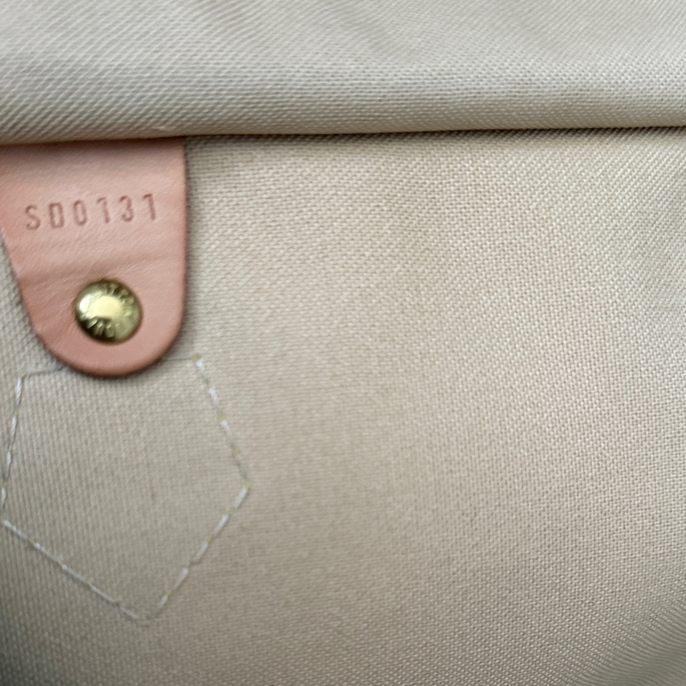 Louis Vuitton Damier Azur Satchel - Cream and Brown - Picture 8 of 11